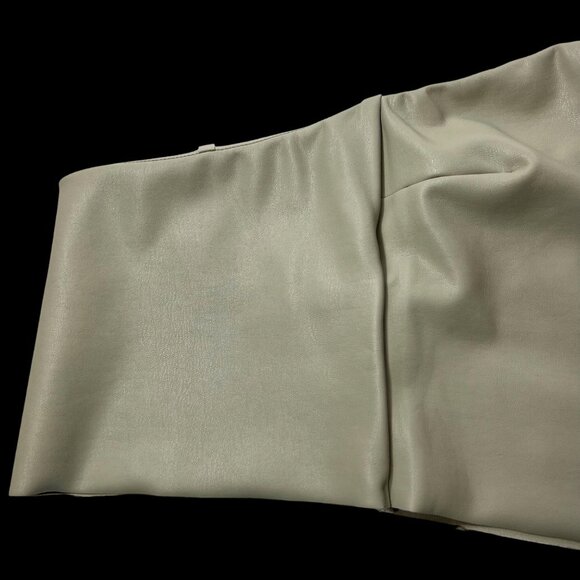 SKIMS Faux Leather Set Tube Top + Boot Cut Pants Shell 3X - Picture 6 of 16